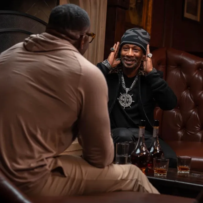 Katt Williams and Shannon Sharpe preparing for their upcoming Club Shay Shay interview