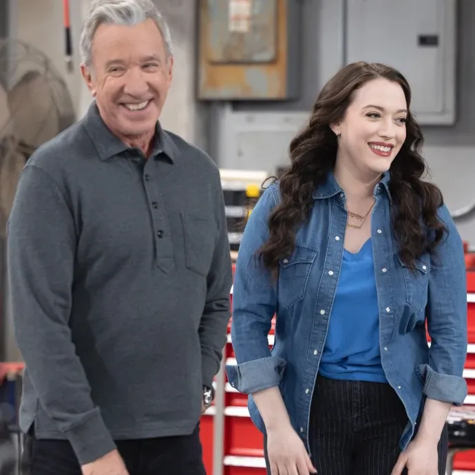 Official poster of ABC's new sitcom "Shifting Gears" featuring Tim Allen and Kat Dennings